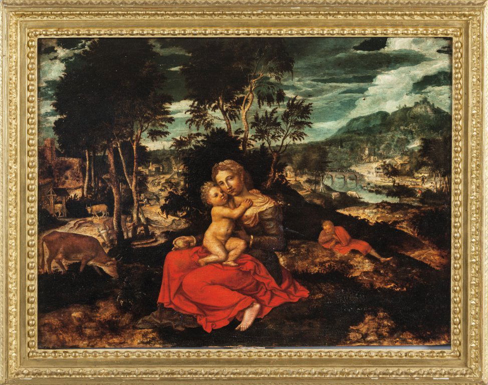 Scuola fiamminga fine sec.XVI "Madonna con (1 of 1)