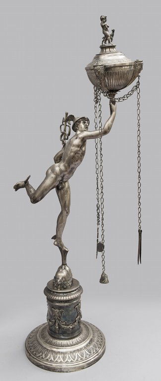 Fiorentina Carlo X in argento, stelo raffigurante (1 of 1)