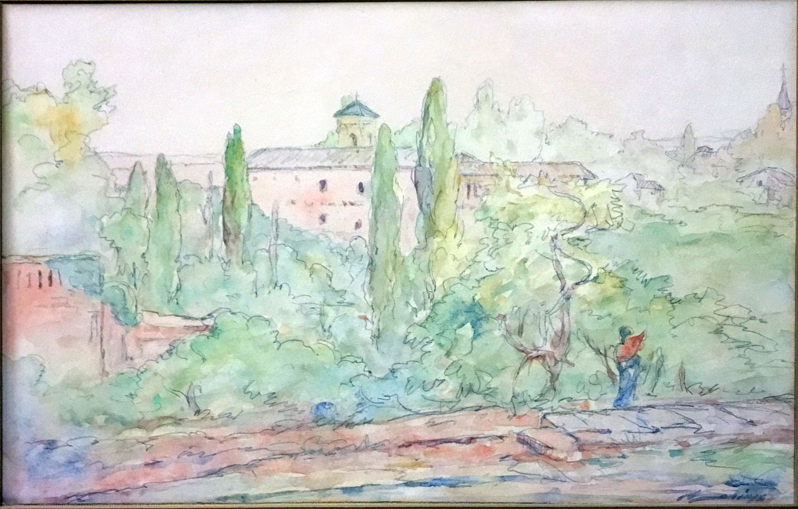 Walter Shirlaw Watercolor (1 of 1)
