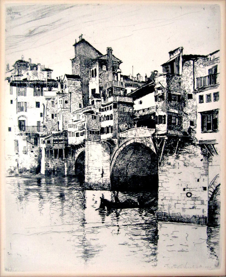 Joseph Pennell Etching (1 of 2)