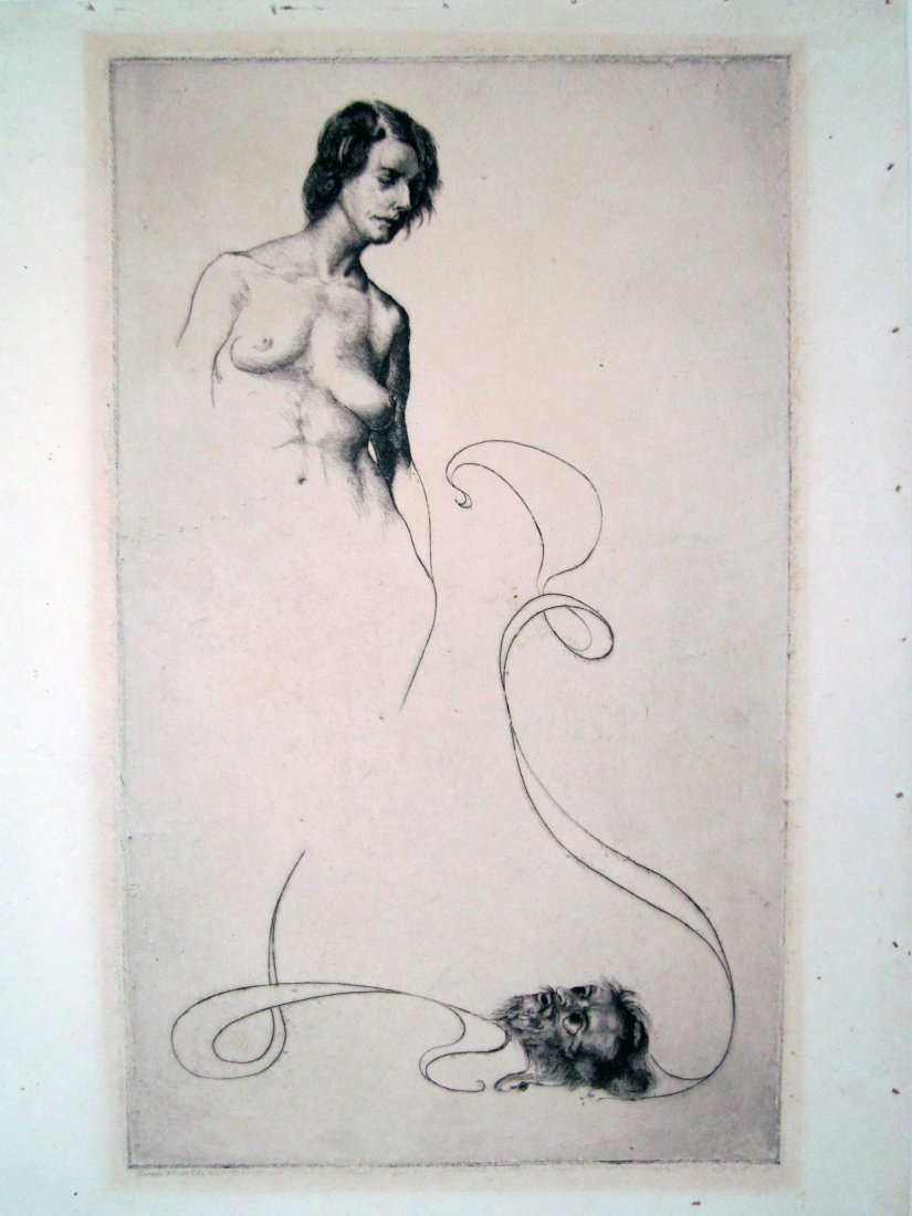 Arion Mueller Etching: Transitory - 8 3/4" x 11 1/2"