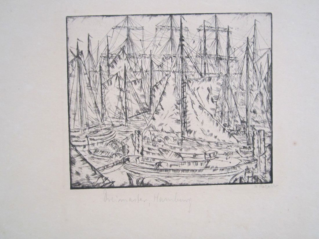 Etching by Illegible artist (1 of 3)