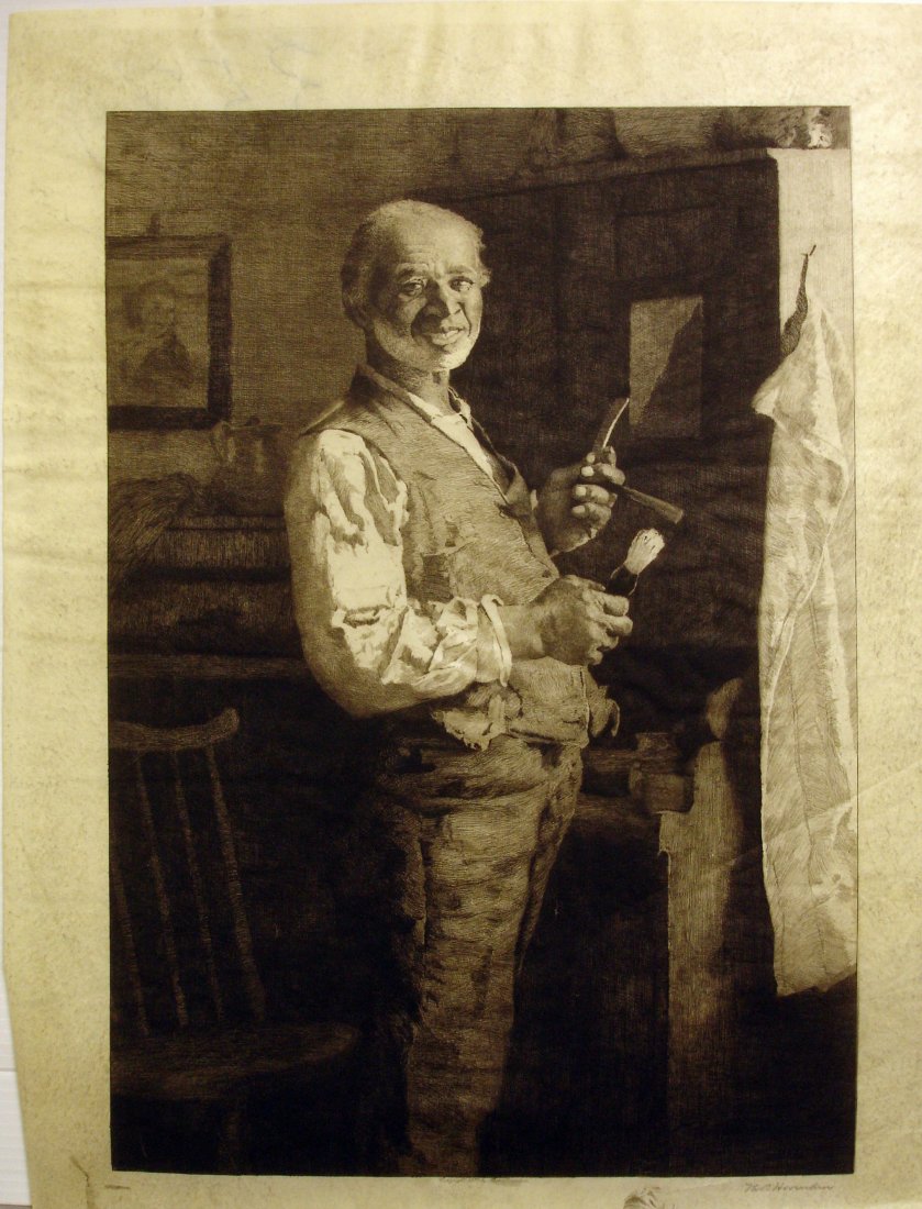 Thomas Hovenden Etching (1 of 2)