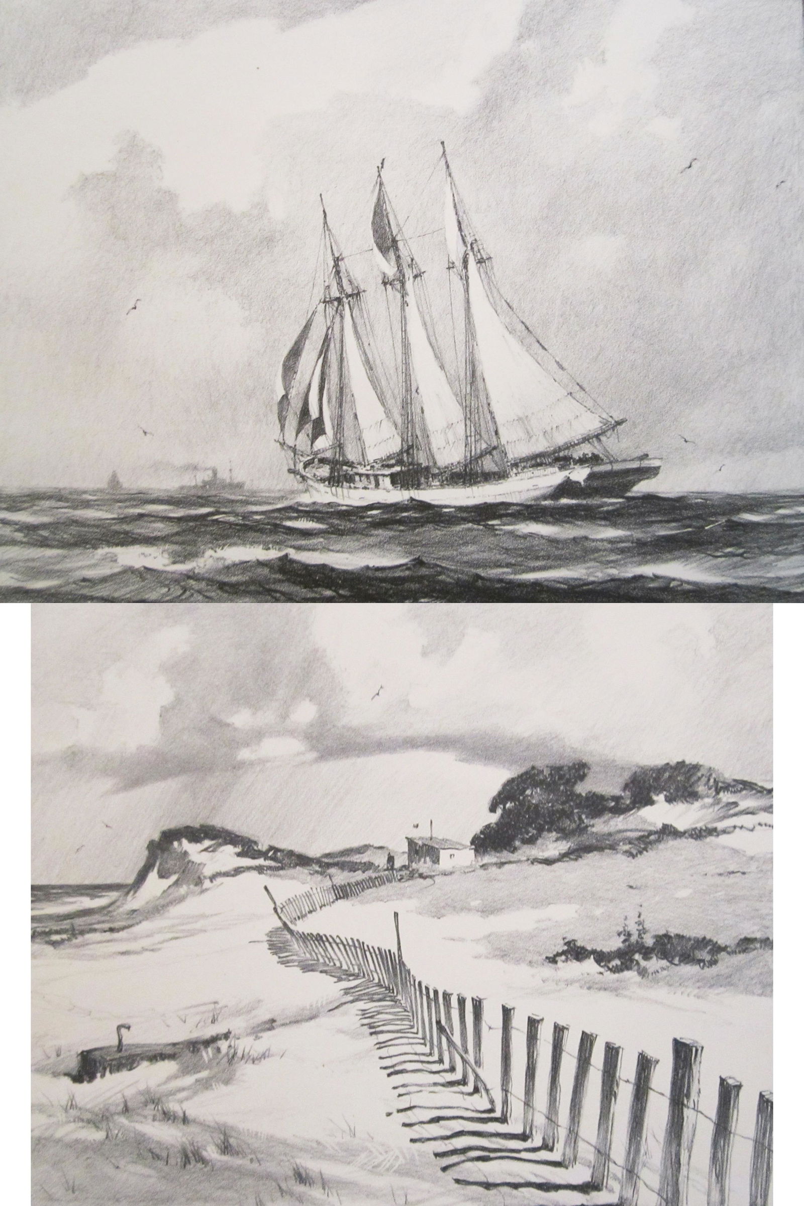 Set of 2 Gordon Grant Lithographs (1 of 1)