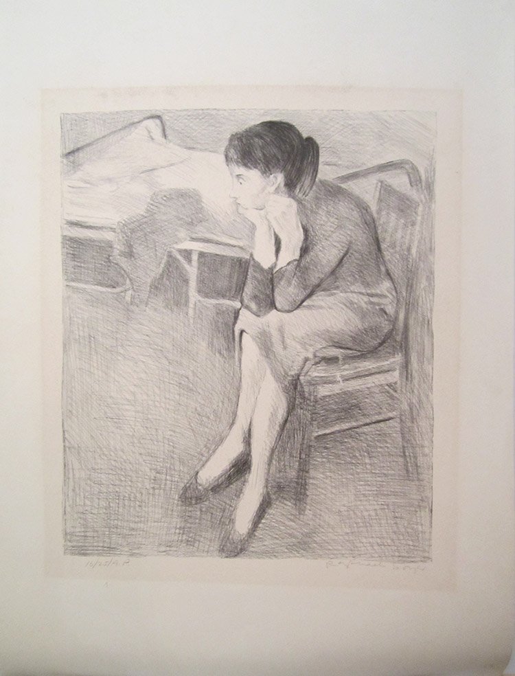 Raphael Soyer Lithograph (1 of 3)