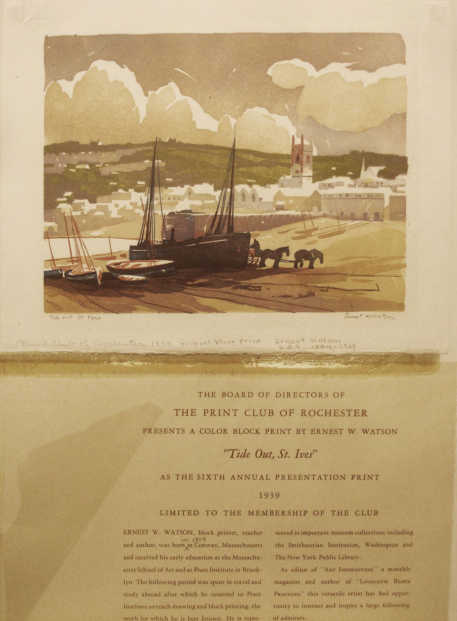 Ernest Watson Woodcut (1 of 1)