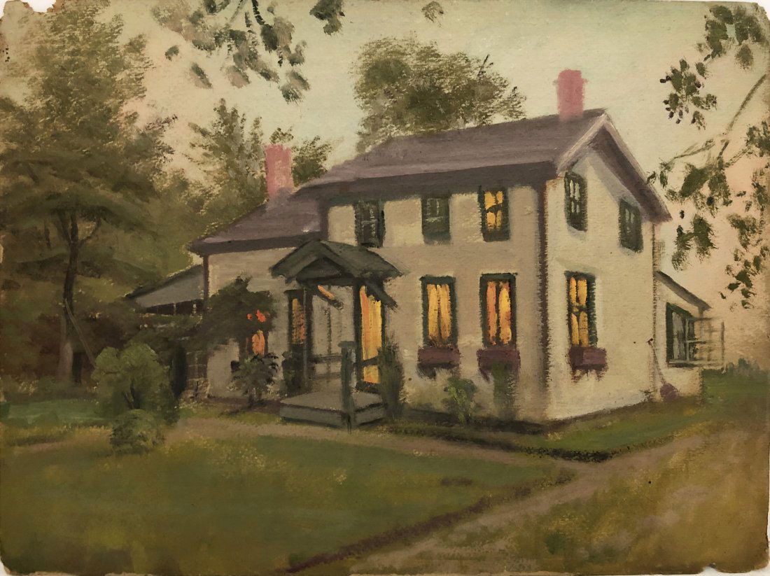 Walter Cox Oil on Board (1 of 1)