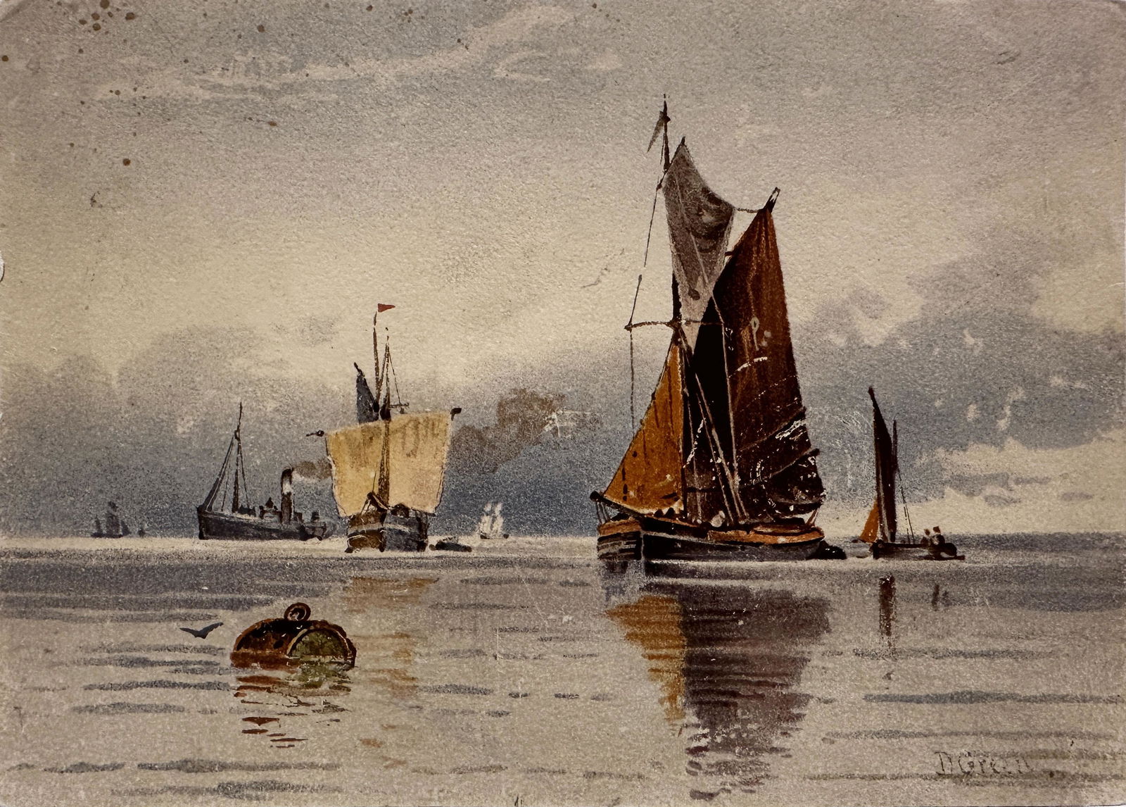 D. Green Watercolor (1 of 2)