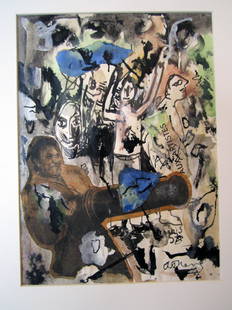 Richard Allen Morris Mixed Media: Collage - 7 3/4" x 5 3/4"