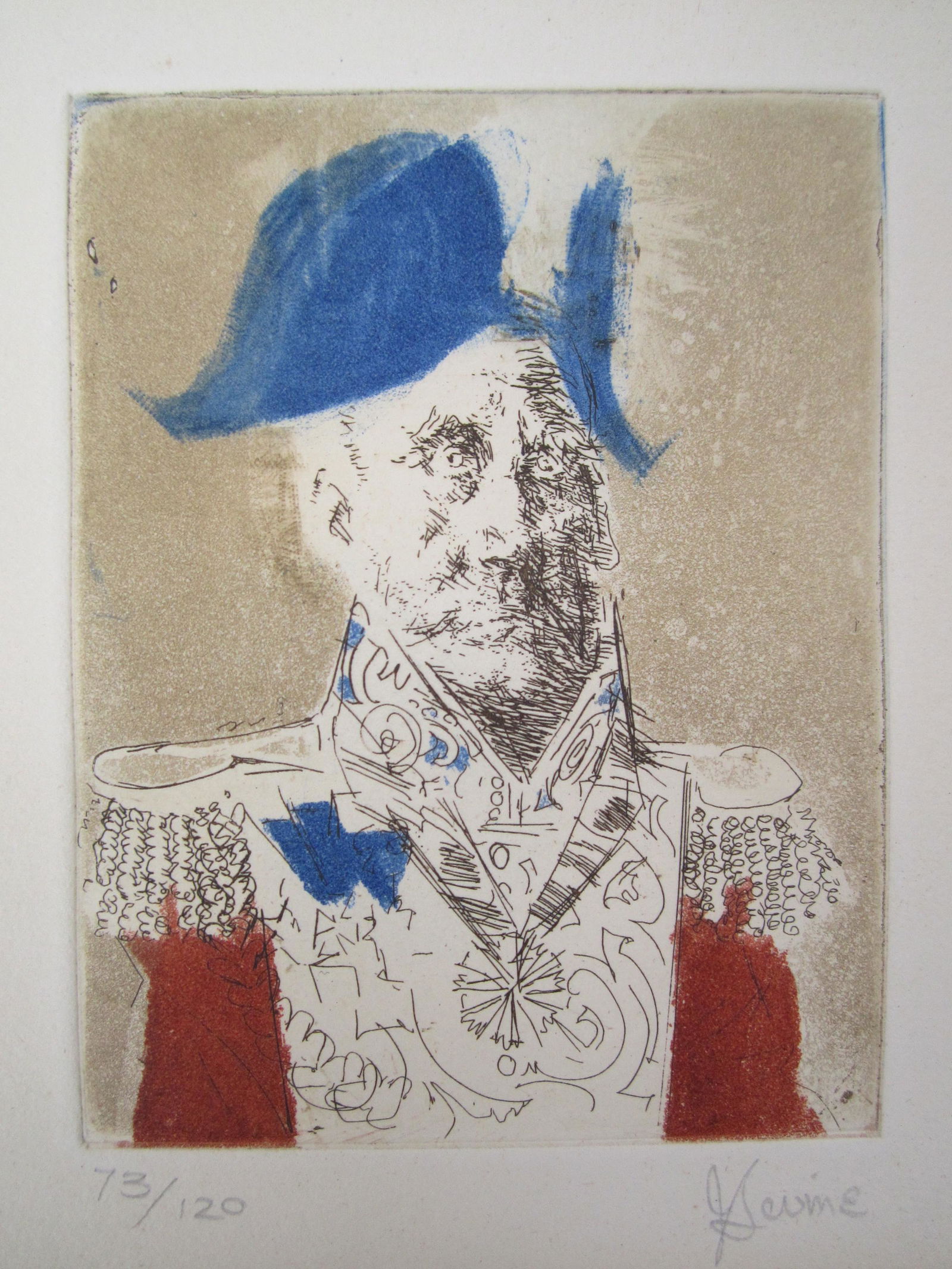 Jack Levine Etching (1 of 4)
