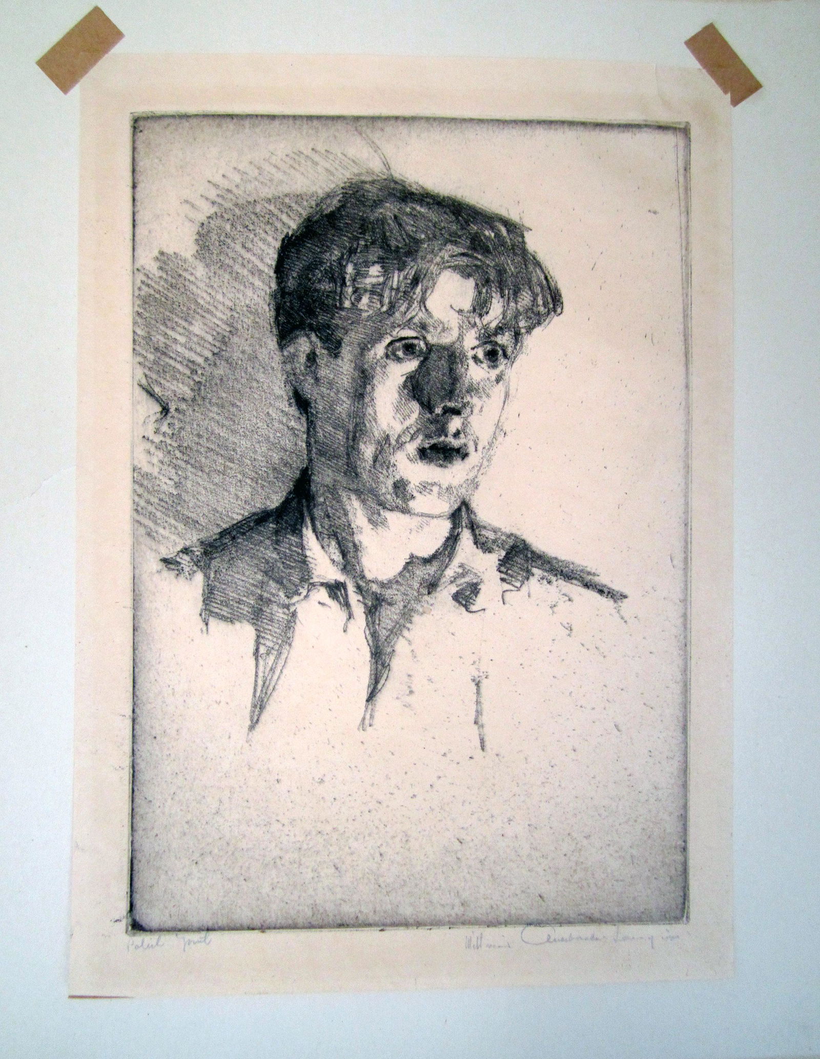 William Auerbach Levy Etching (1 of 3)