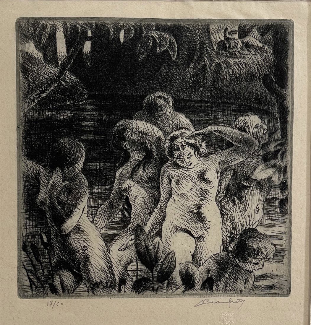 Adolphe Marie Timothée Beaufrère Etching (1 of 2)