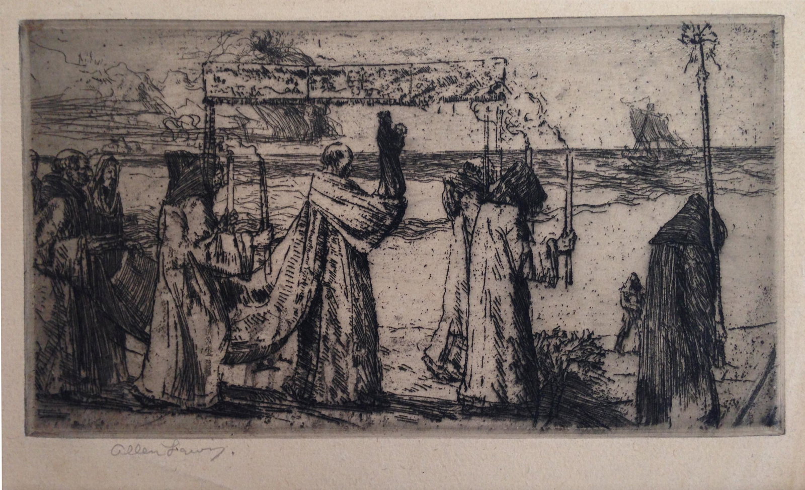 Allen Lewis Etching (1 of 2)