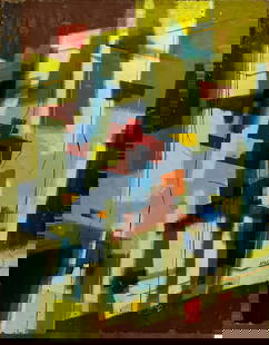 Roger Selchow Oil Painting: Abstract III - 25-1/2" x 19-1/2"