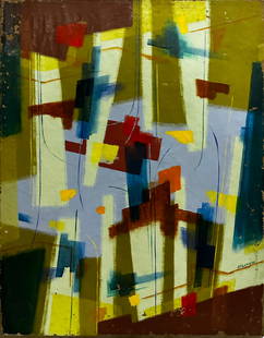 Roger Selchow Oil Painting: Abstract III - 25-1/2" x 19-1/2"