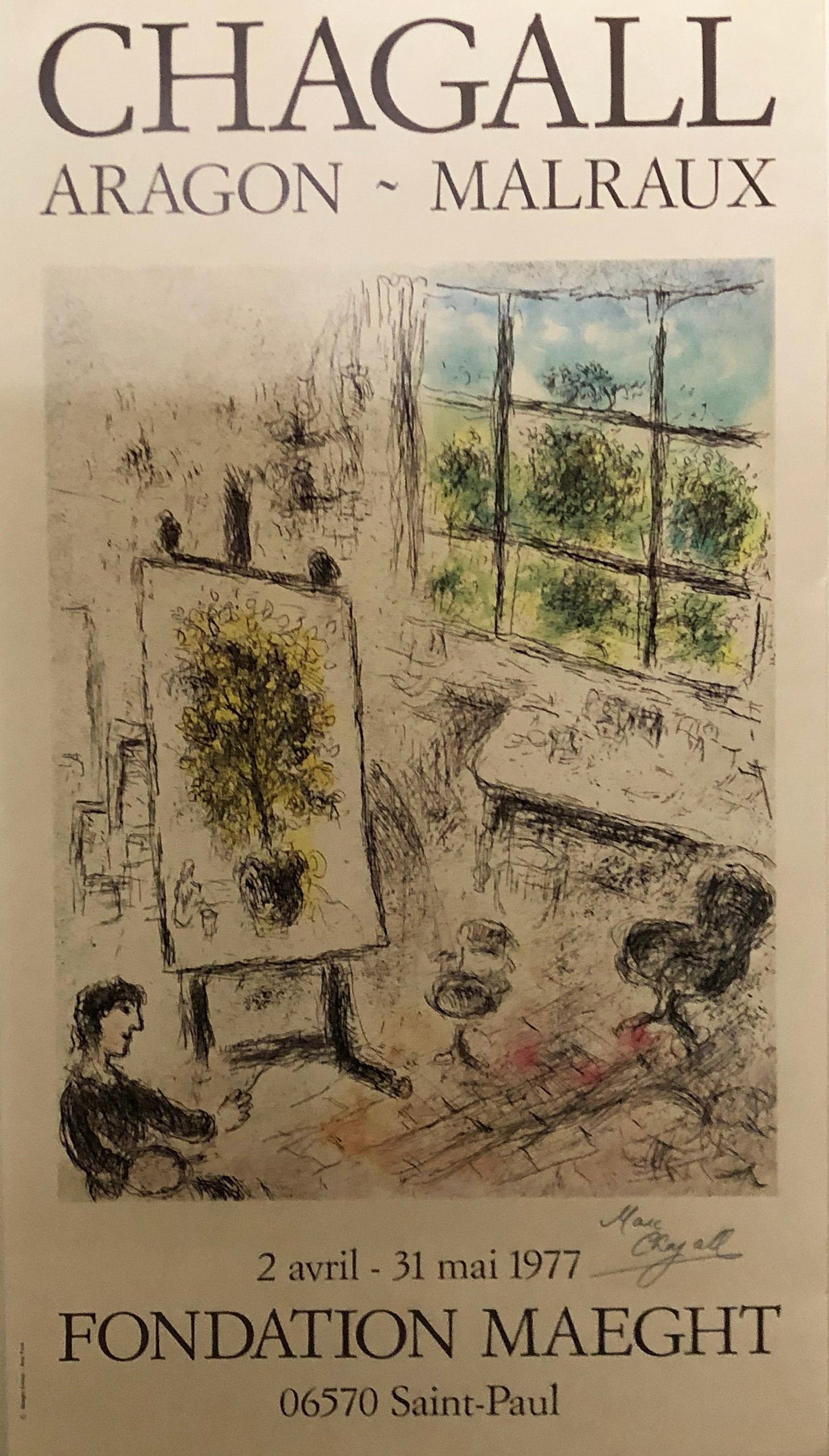 Marc Chagall Exhibition Poster (1 of 2)