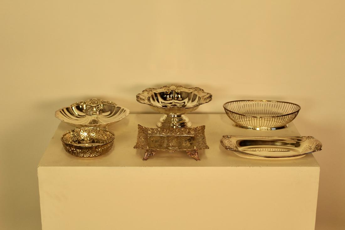 Six Silver Plate Baskets (1 of 8)