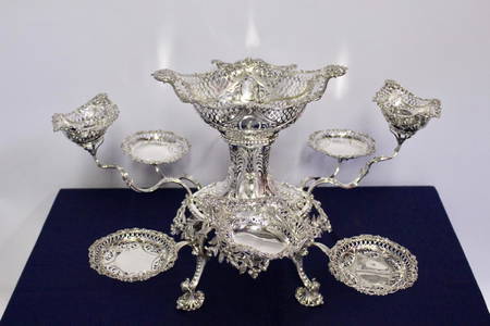 Thomas Pitts Sterling Silver  Royal Family Epergne