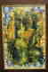 Carved and Painted Plaque with Buddhas - 2
