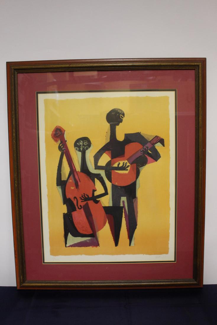 Sami Briss Limited Edition Lithograph "Musicians" (1 of 7)