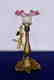 Victorian Table Lamp with Stylized Leaf Base - 5
