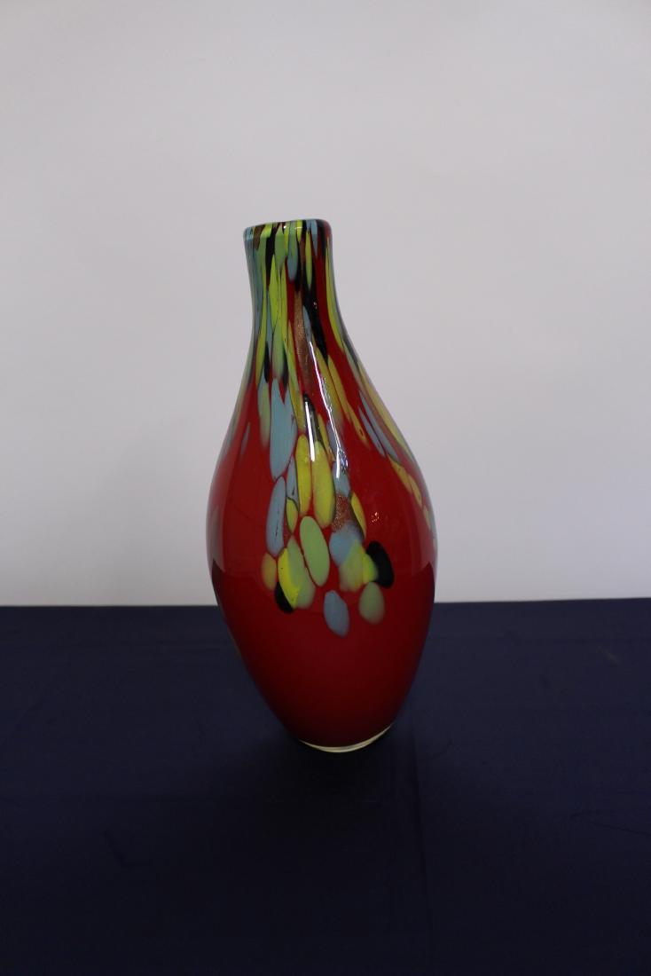 Murano Style Glass Vase (1 of 2)