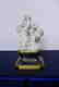 Highly Detailed Porcelain Statue of 3 Boys Wrestling
