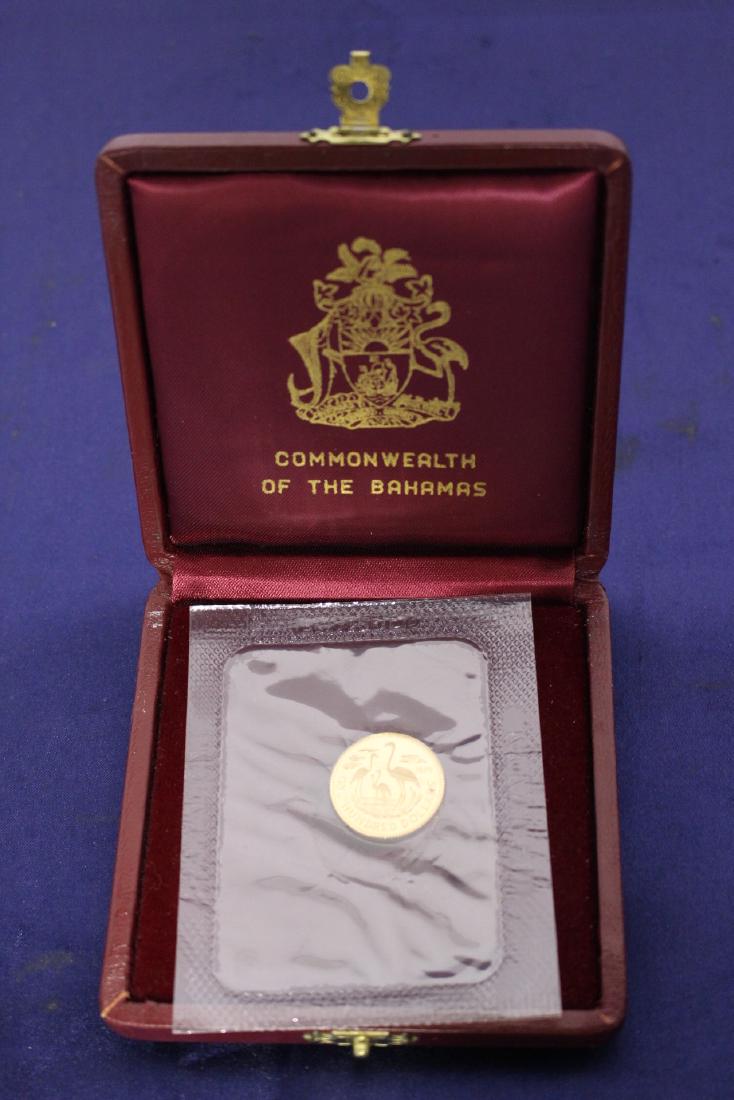 1975 Commonwealth of the Bahamas 100 Dollar Proof Coin (1 of 5)