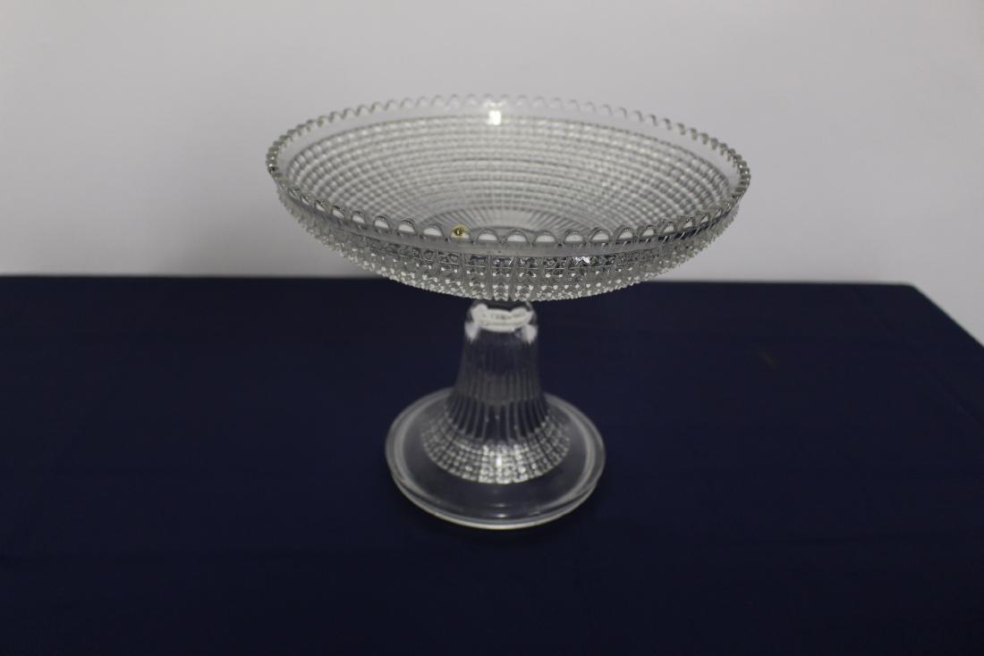 Footed Glass Cake Stand (1 of 3)