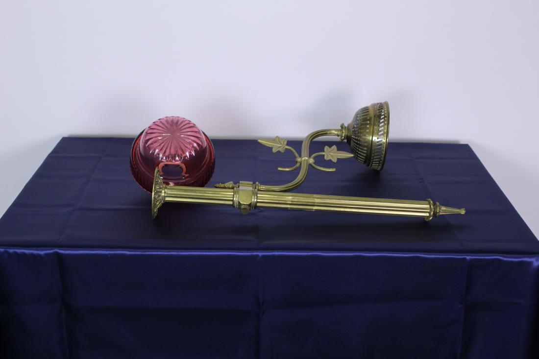 Rare Early Table Mounted Barbershop Oil Lamp (1 of 6)