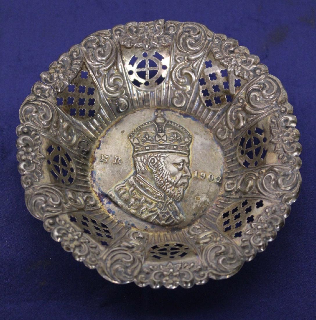Sterling Silver Embossed Commemorative Dish (1 of 4)