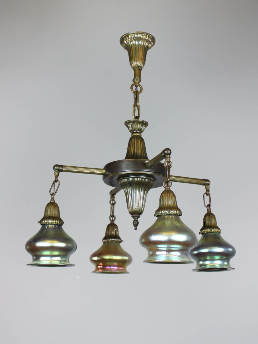 Antique Sheffield Light Fixture (4-Light) (1 of 6)