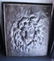 ET Harris Fireplace Backpllate Embossed with Lion Face