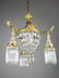 French Empire Crystal Basket Light Fixture (4 Light)
