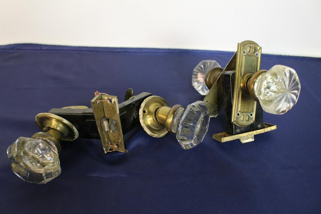 2 Pair Crystal Octagon Door Lock: 2 Pairs of unique octagon shape door lock, 5"H x 3.5"D, 2 x 3"H x 2.5"D