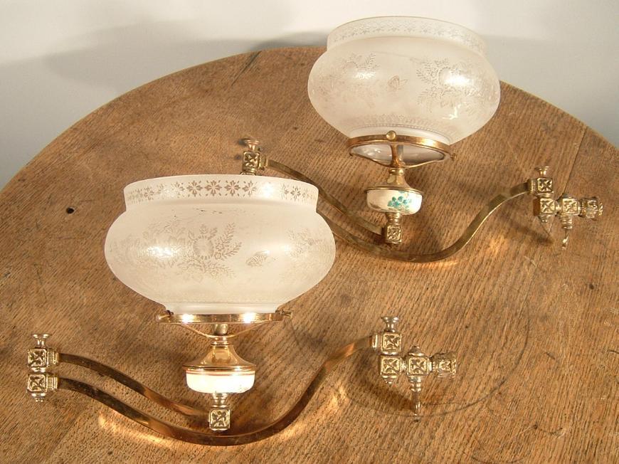 Procelain Gas Wall Sconces (1 of 6)