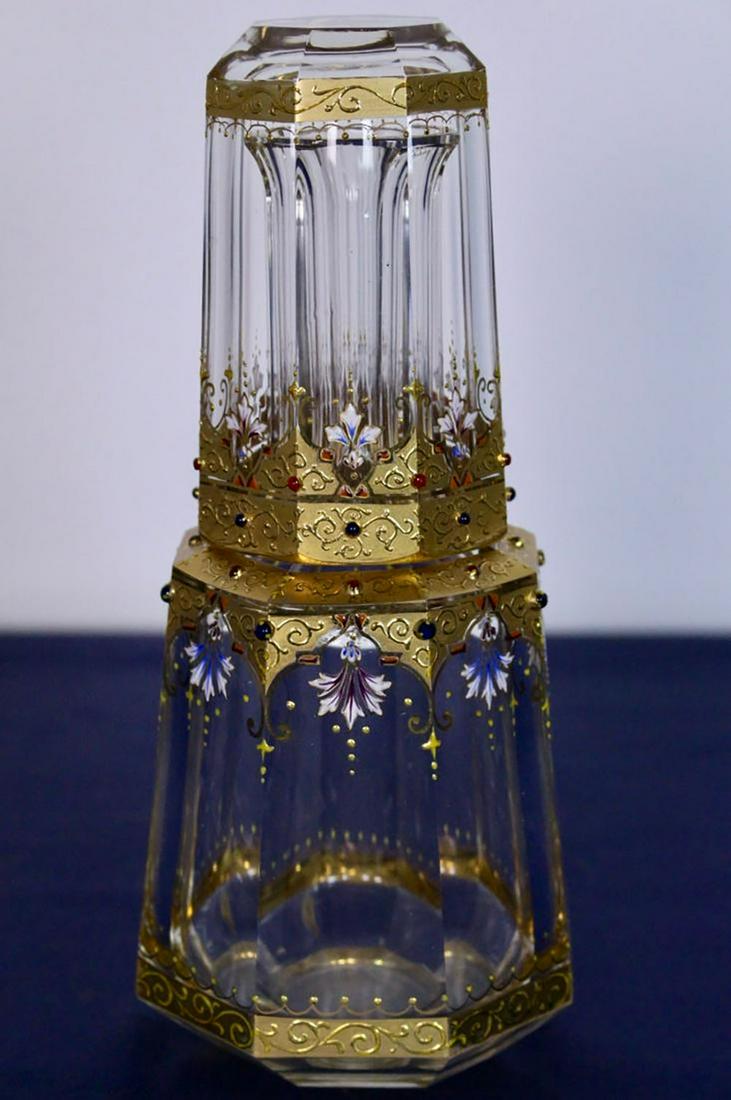 Rare Jewelled Baccarat Decanter and Glass (1 of 7)