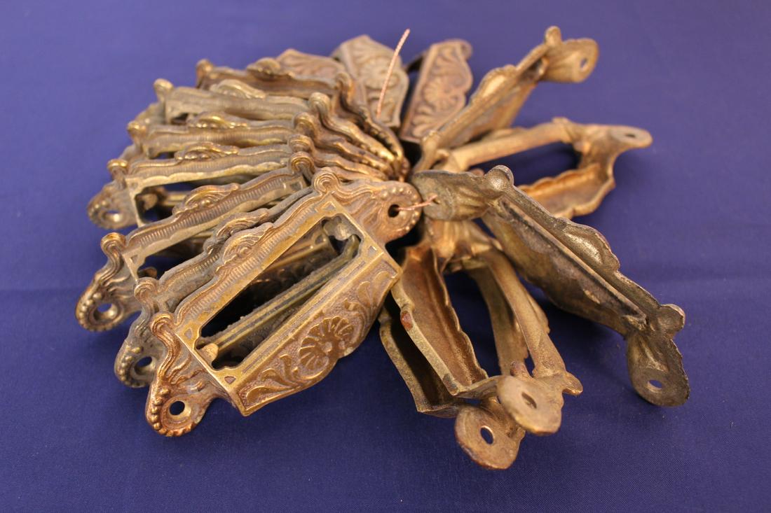 16 Sets of Antique Drawer Bin Pulls (1 of 5)