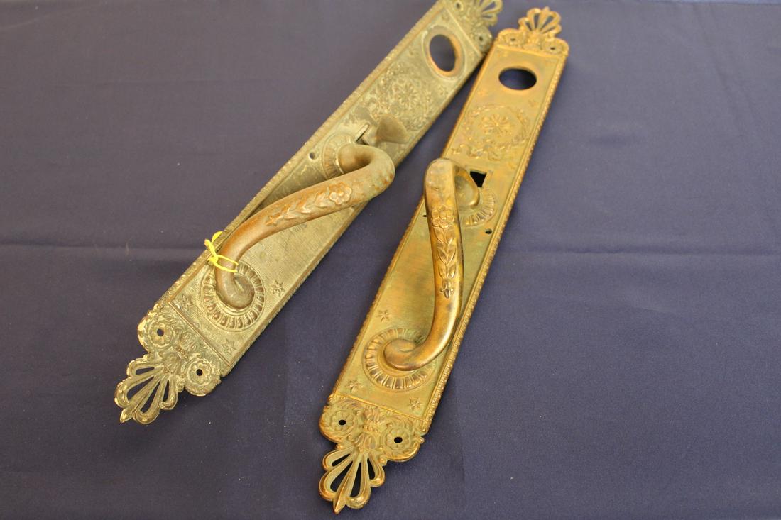 Pair of Commercial Bronze Door Grips/Pulls (1 of 6)