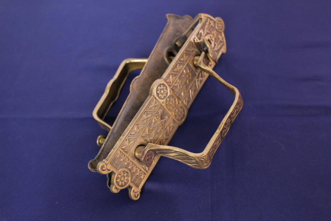 Antique Door Handles with Floral Design (1 of 5)