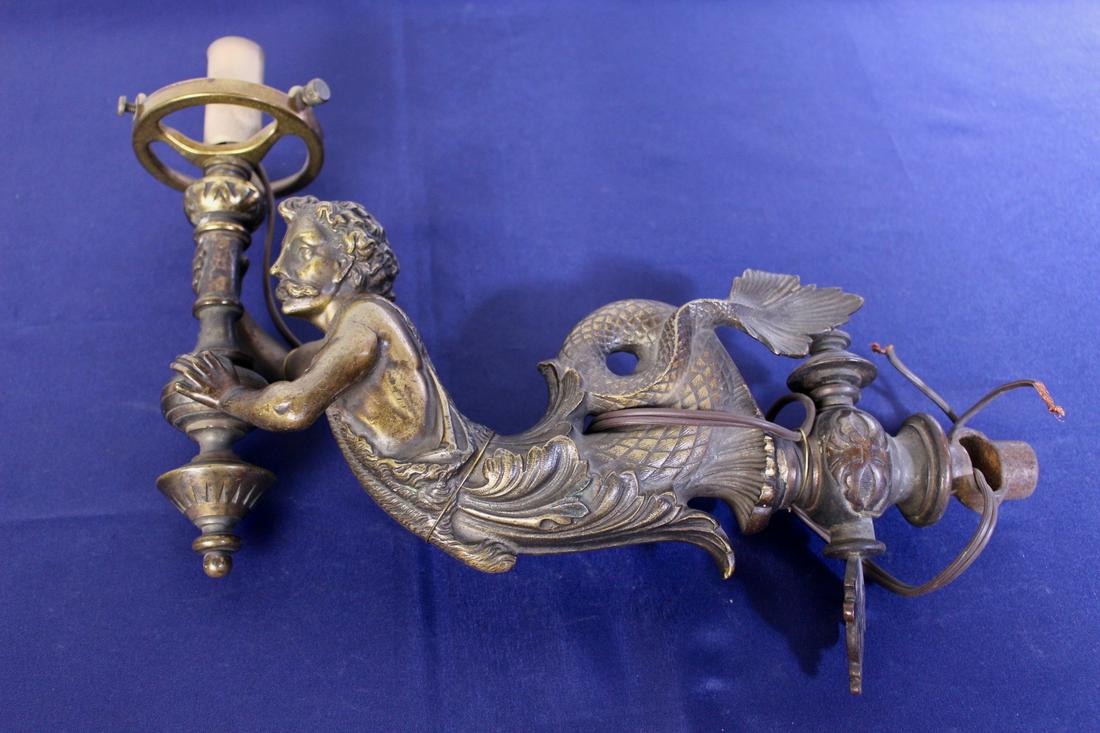 Unique Ornate Neptune Wall Sconce (1 Arm) (1 of 9)