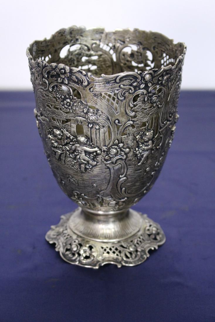 Excellent Quality German Sterling Silver Utensil Holder (1 of 7)