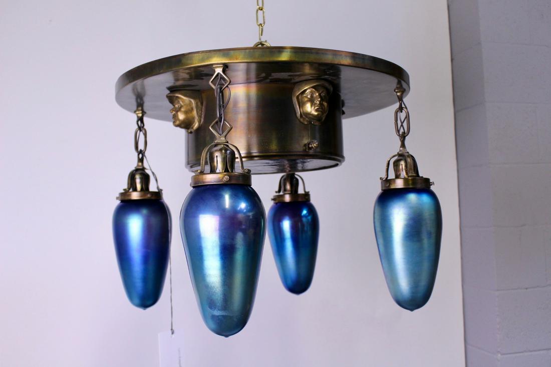 Arts and Crafts "Monks Head" Flush Mount (1 of 13)