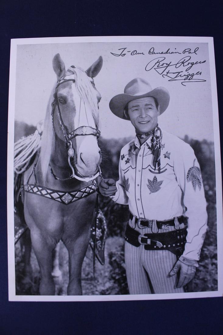 Roy Rogers and Trigger Autographed Photo from Quarter (1 of 7)