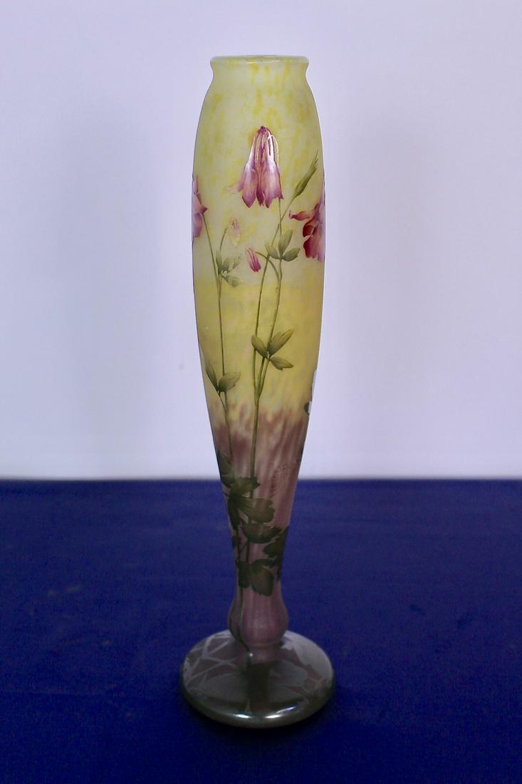 Rare Signed Daum Nancy Cameo Cut Vase (1 of 5)