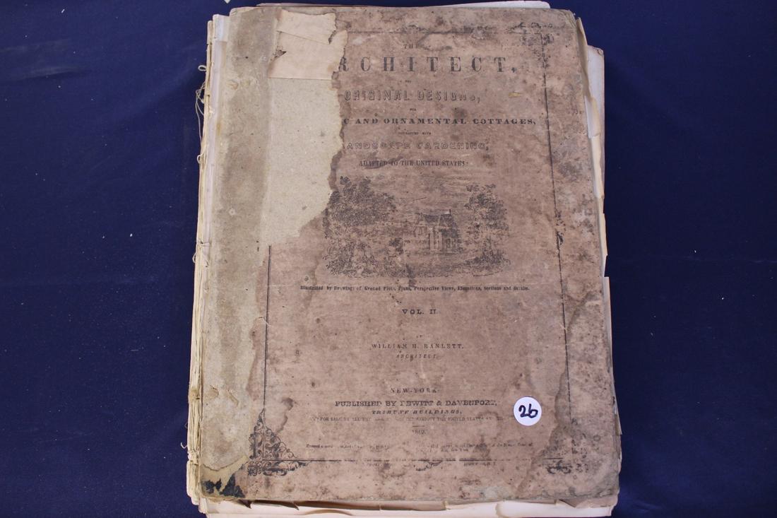 Antique Book The Architect Vol 2 by William H. Ranlett (1 of 13)