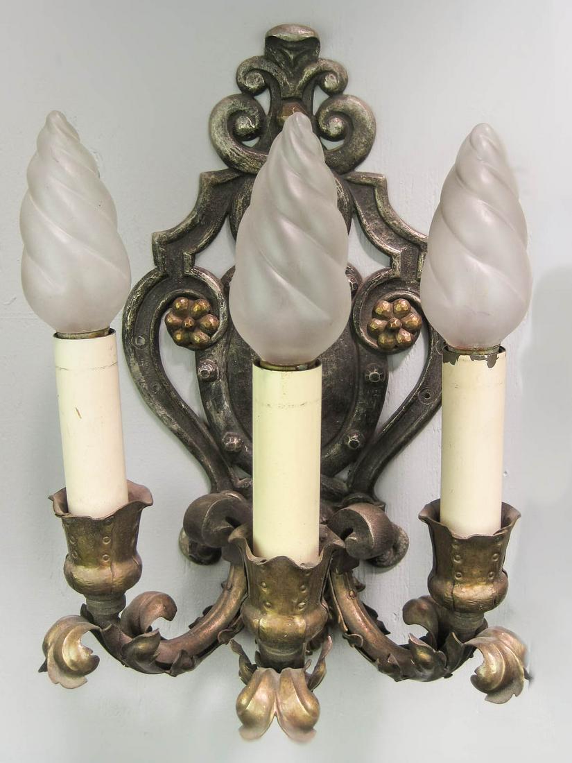 Caldwell Arts and Crafts Wall Sconce (3 light) (1 of 4)
