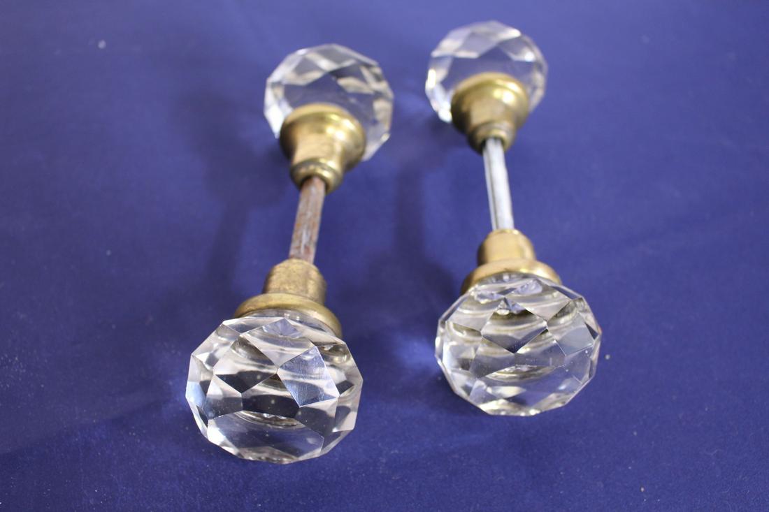 Pair of Antique Crystal Passage Set (1 of 6)