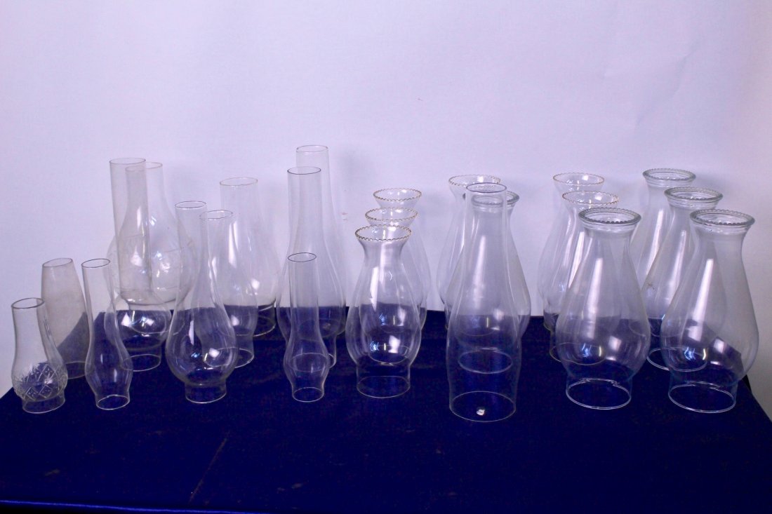 23 Original Oil Lamp Chimneys (1 of 11)
