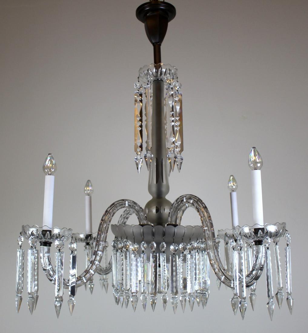 4 Arm Victorian Crystal Chandelier (1 of 5)
